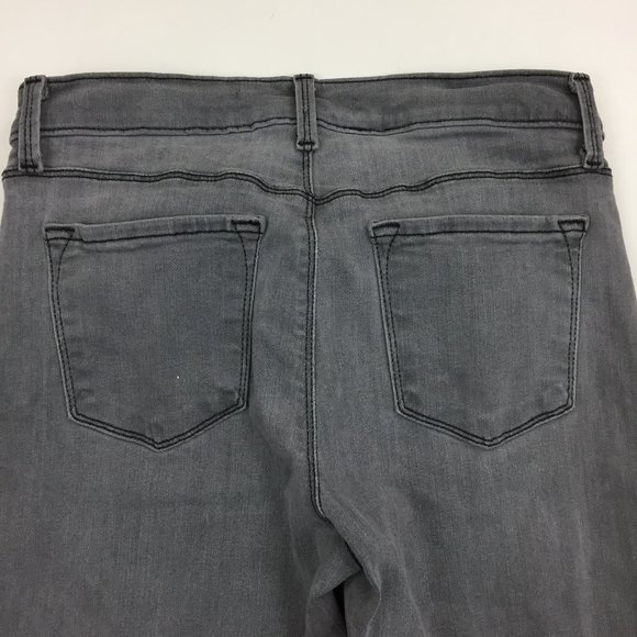 J BRAND Onyx Gray Wash NICOLA Knee Detailing Moto Skinny Jeans - Picture 10 of 15